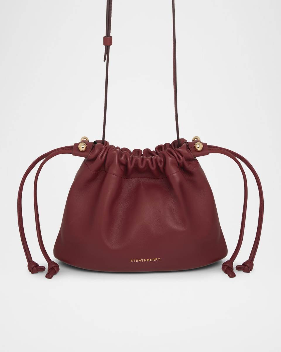 Charlotte Drawstring Nappa Leather Crossbody Bag